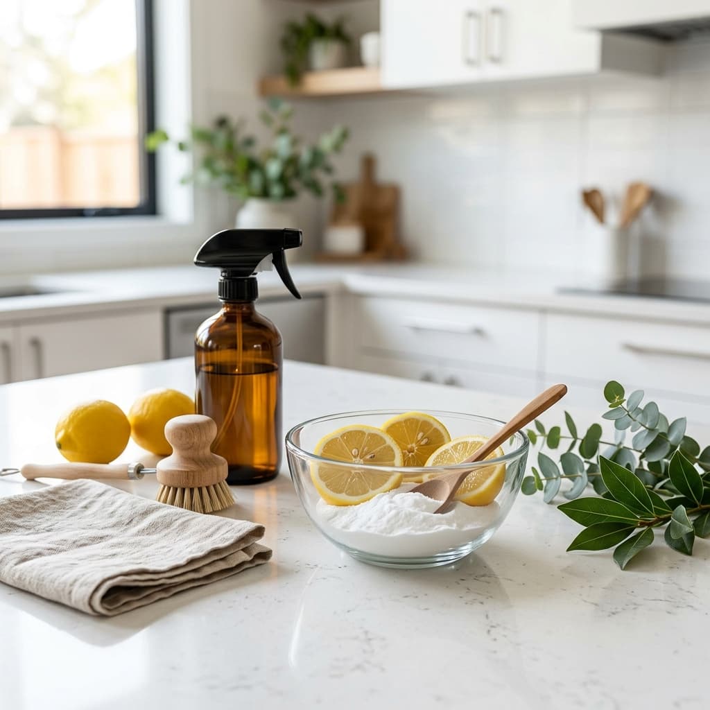 המדע של ניקוי עם חומץ וסודה לשתייה